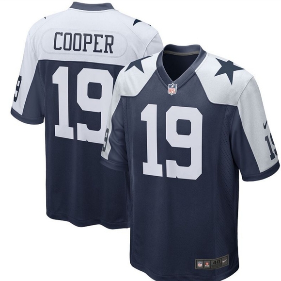 Nike Dallas Cowboys Jersey Mens Size S Amari Cooper #19 On Field Blue - Picture 1 of 9